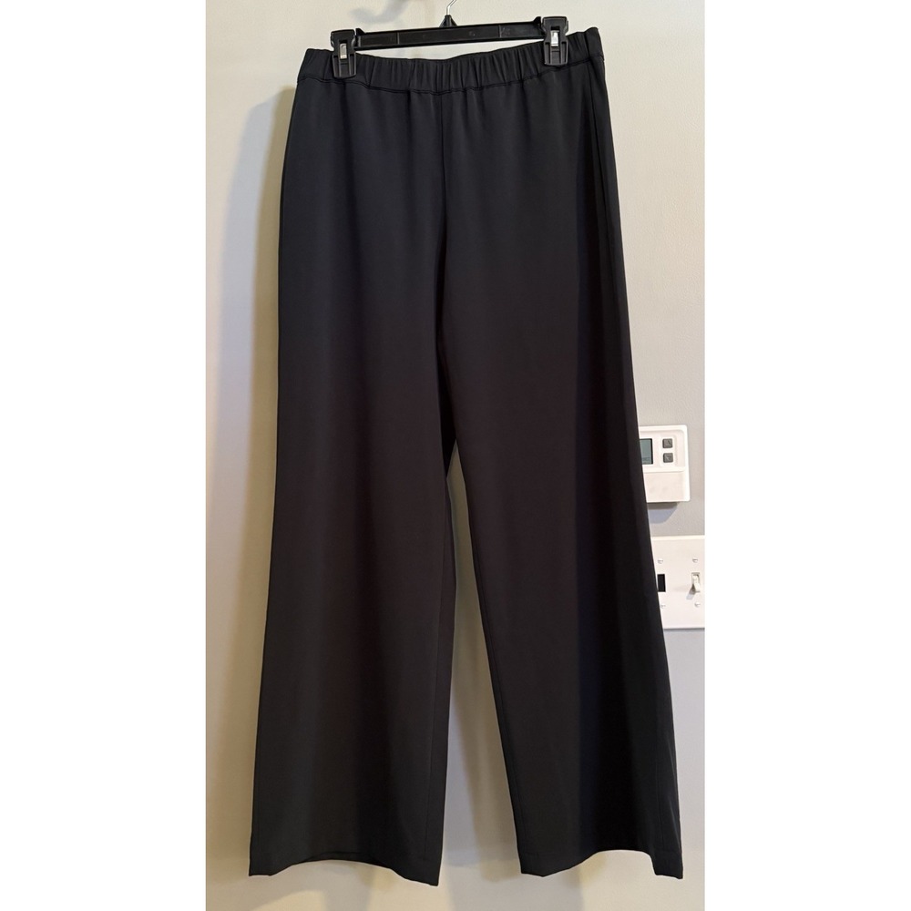 Lands End Pants Wide Leg Pull On Pockets Elastic Waist Women's Size‎ 6